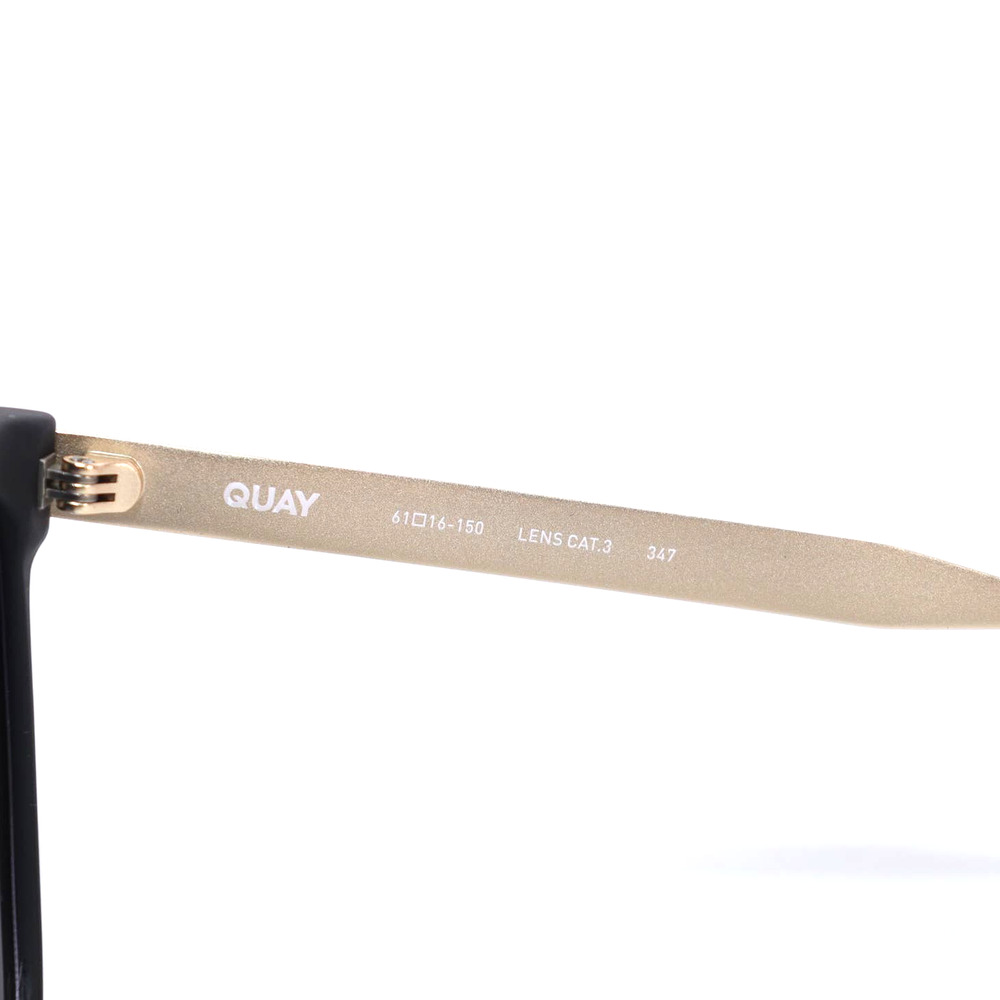 Quay Australia LEVEL UP REMIXED Sunglasses - Matte Black/Smoke Polarized - NWT - Picture 7 of 13